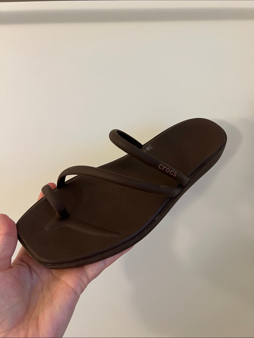 Crocs Miami Toe Loop Sandal Brown Strappy Sandals
